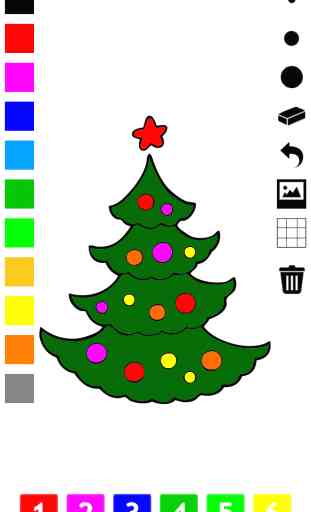 Livre à colorier de Noël pour les enfants: avec beaucoup de photos comme le Père Noël, bonhomme de neige, des elfes et des cadeaux. Jeu pour apprendre: comment dessiner une image 1