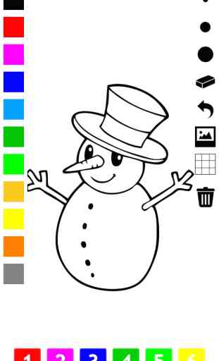 Livre à colorier de Noël pour les enfants: avec beaucoup de photos comme le Père Noël, bonhomme de neige, des elfes et des cadeaux. Jeu pour apprendre: comment dessiner une image 2