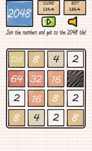 2048 -  Doodle Style Number Puzzle google 2