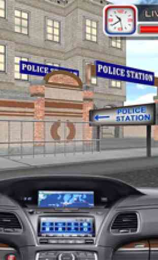 3D police voiture conduite Simulateur Jeux 4
