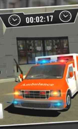 911 ambulance chauffeur de trafic d'urgence de sauvetage 2016 1