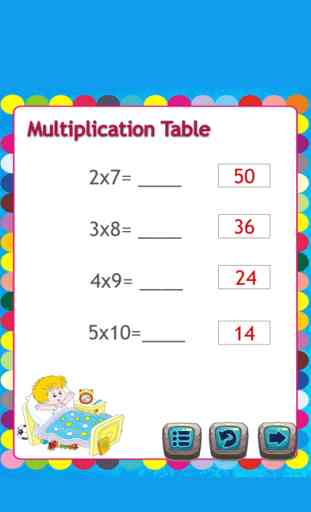 A B C Math: Multiplication jeu de mathématiques 2