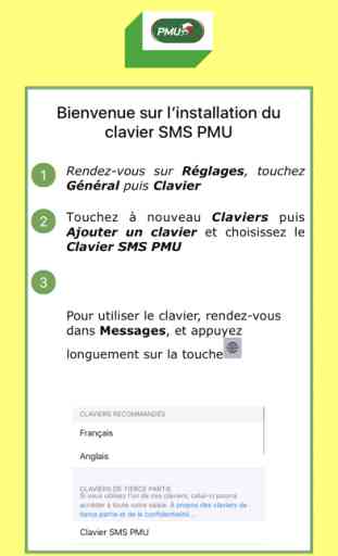 Clavier SMS PMU 1