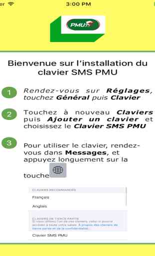 Clavier SMS PMU 4