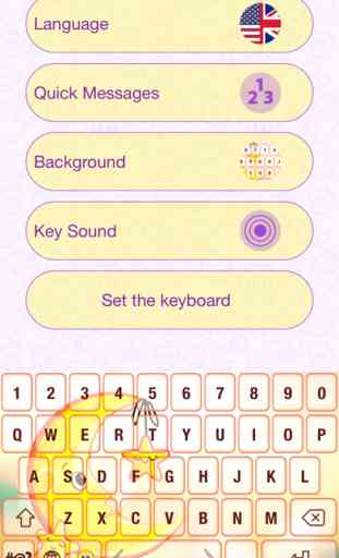Dessin animé mignon thème clavier couleur et emoji 2