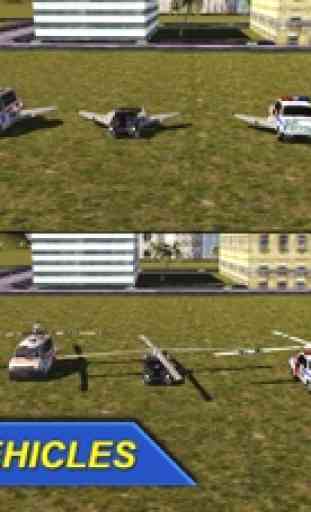 En volant Ambulance Vol Pilote Simulateur 3D 2