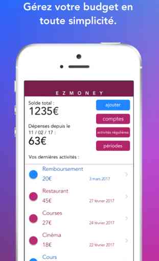 EZMONEY - App de gestion de budget 1