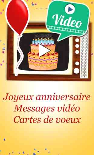 Joyeux anniversaire Messages vidéo Cartes de voeux 1