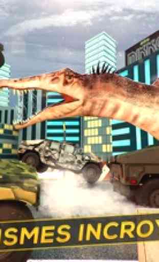 Jurassic Racing . Dinosaures vs SWAT Jeu Survival 2