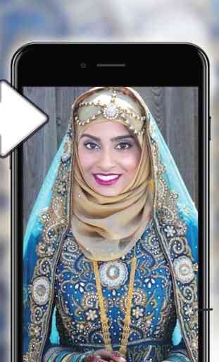 Mariage Hijab Montage Photo Visage Décorateur 3