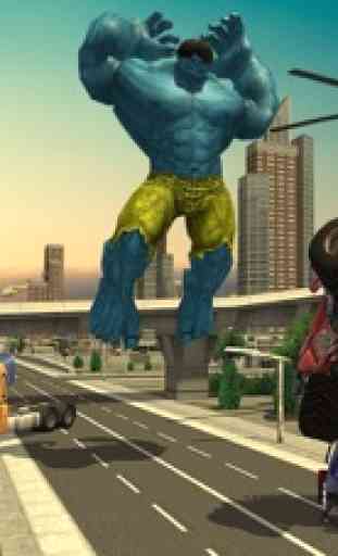 monstre Super-héros ville bataille 1