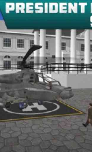 Simulateur de vol et volant en hélicoptère préside 1
