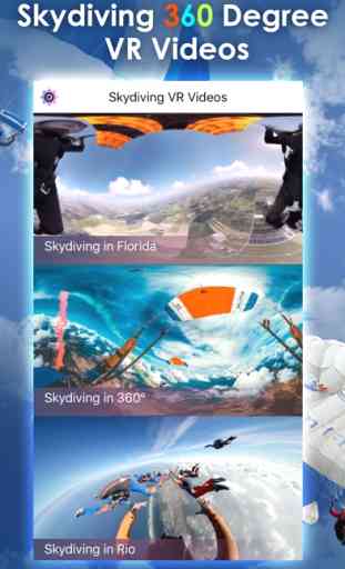 Skydiving VR viewer & player gratuit for Cardboard 1