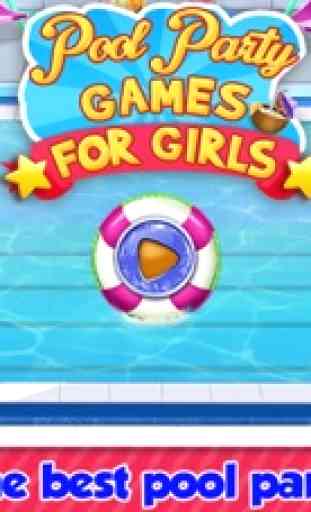 Soirée piscine Jeux pour filles Fête de la piscine 1