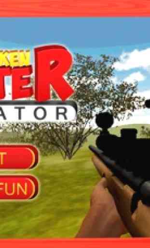 3D simulateur de chasseur de poulet - ramasser des fusils de chasse et tire animal pour le tuer 1