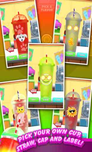 ` A Slushy Frozen Food Ice Froyo Soda Dessert Drink Maker Kid Game 4