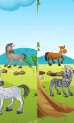 Actif! Jeu pour les enfants de 2-5 ans avec les chevaux: Apprendre pour la maternelle, école maternelle ou l'école maternelle sur le cheval, poney, équestre, étalon, et des animaux 2