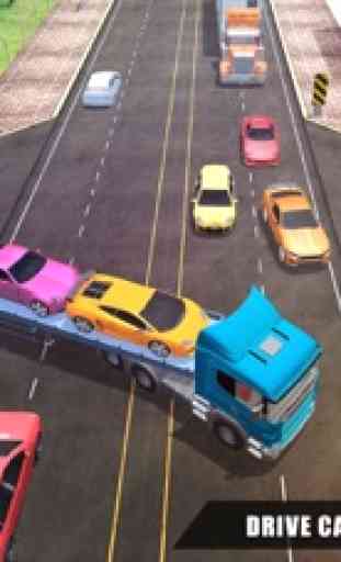 3D de camion transporteur voiture : Cargo simulate 4