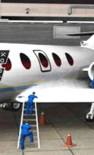 Avion Mécanicien Simulateur Réparer Atelier Garage 4