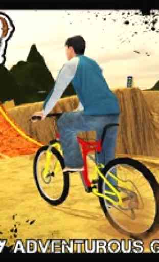 Cavalier de vélo tout-terrain & simulateur de cycl 3