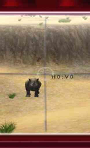 Chasseur de rhinocéros et simulateur chasse aux 2