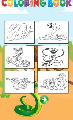dessins de serpent livre à colorier pour les enfan 4