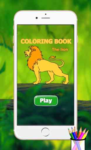 lion livre de coloriage 1