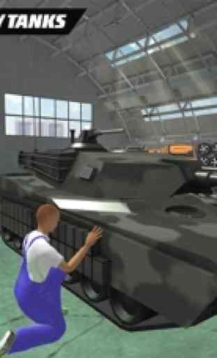 Militaire Tank Garage Mécanique–Reparation Atelier 1
