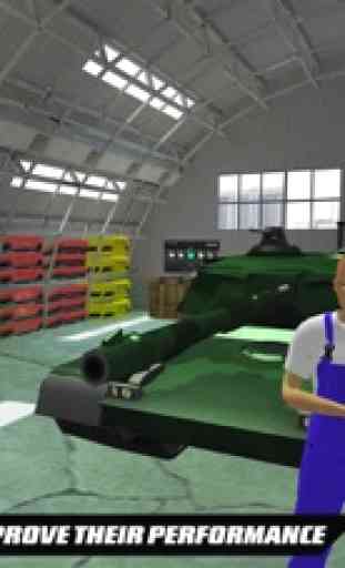Militaire Tank Garage Mécanique–Reparation Atelier 4