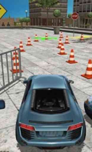 Parking-ing dans la ville de Real-istic Traffic 3D 4