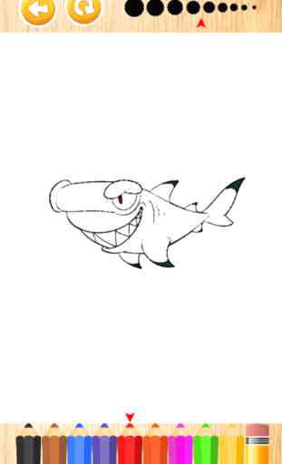 Shark livre de coloriage pour les jeux d'enfants 3