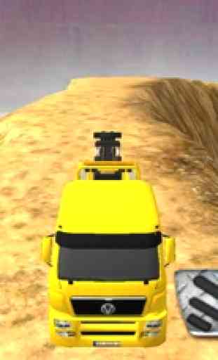 Simulateur de conduite de camion mega sur route 1