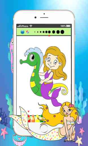sirène petite princesse pages à colorier imprimables: mignon dessins libres 3