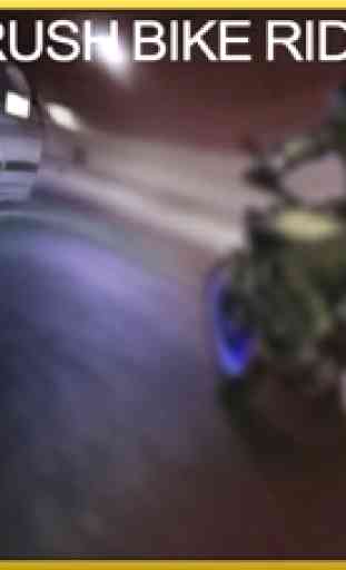 Tunnel Rush Motorbike Rider Wrong Way Danger Zone 3