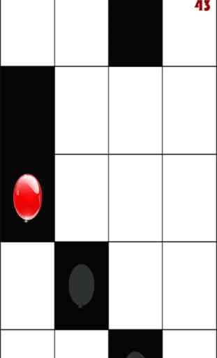 Une boule rouge rebondir à White Tile 2