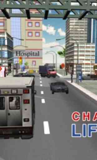 3D simulateur de conducteur d'ambulance - conduite de véhicule d'urgence et jeu de stationnement 1
