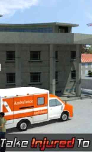 911 urgence devoir de conducteur d'ambulance: le sauvetage de camion de pompier 1