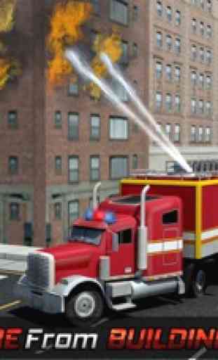 911 urgence devoir de conducteur d'ambulance: le sauvetage de camion de pompier 2