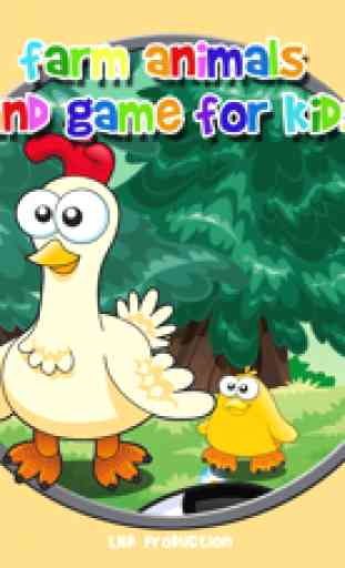 animaux de la ferme et jeux pour les enfants - jeu gratuit 1