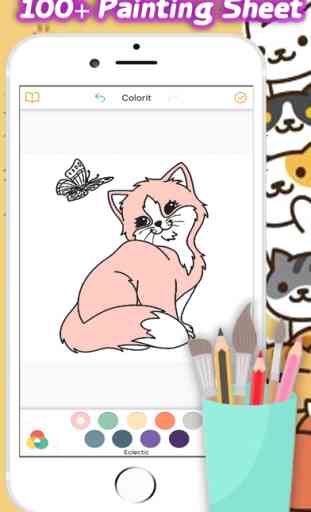 Chat mignon livre de coloriage pour chaton Kid 2