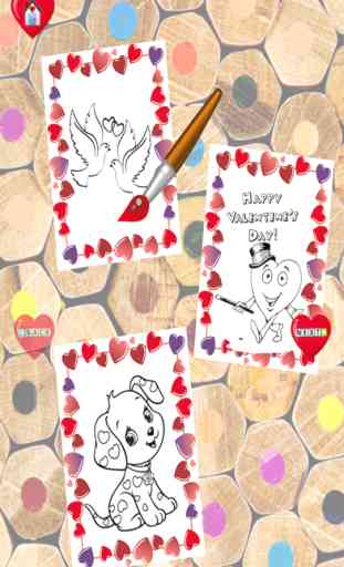 Saint-Valentin baise Coloring Book - aimez votre p 4
