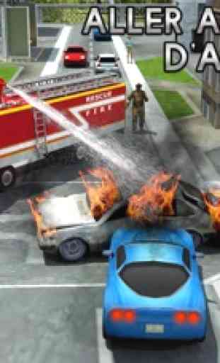 Sauvetage Feu Camion Simulateur Jeu: 911 Pompier 3