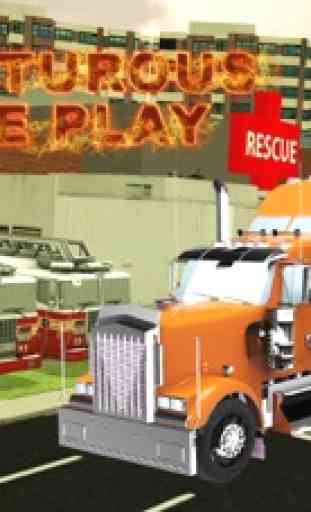 Simulateur transport camion pompier et conduite 4