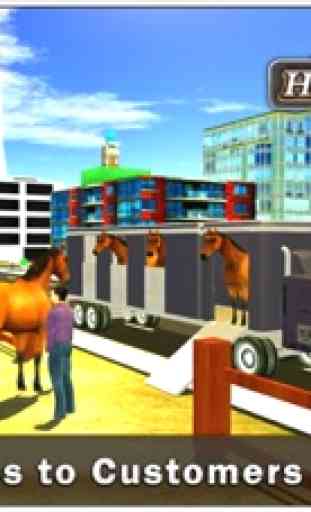 Transporteur chevaux conducteur camion et livraiso 2