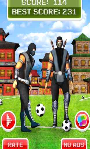 Un Ninja Ballon De Football Jongleur: Gagner La Coupe De FootBall Avec Un Grand Jeu 3D Ninjas 4