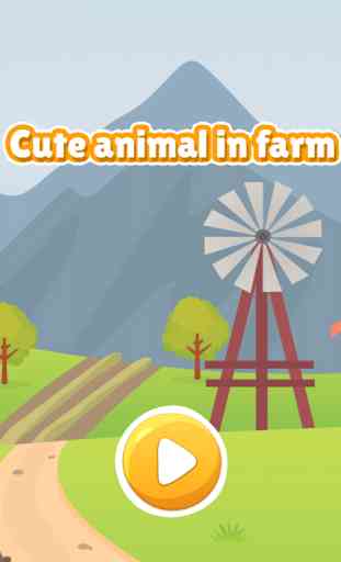 Cute animal in farm coloring book games for kids 4