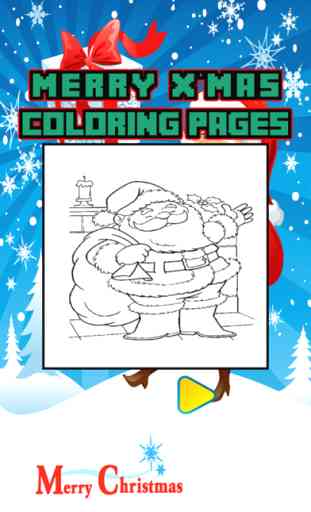 Père Noël coloriage Livre de Noël pour les enfants 2