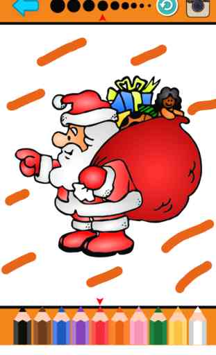 Père Noël coloriage Livre de Noël pour les enfants 4