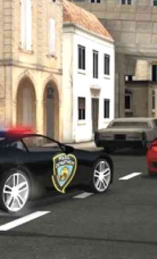 Voiture de Police City 3D simulateur de conduite 1