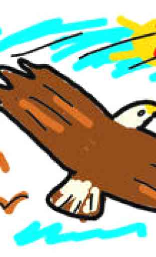 Coloriages : Oiseaux ! - Livre de coloriage GRATUIT - jeux pour enfants - app pour enfants 3